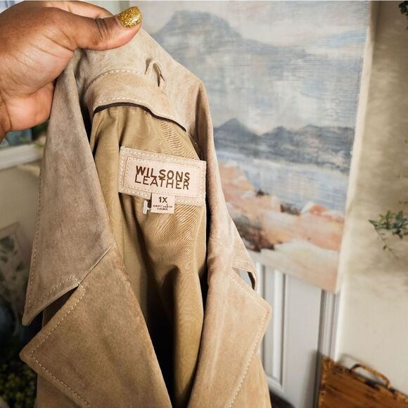 VTG Wilson Tan Suede Genuine leather Jacket. - Picture 8 of 14